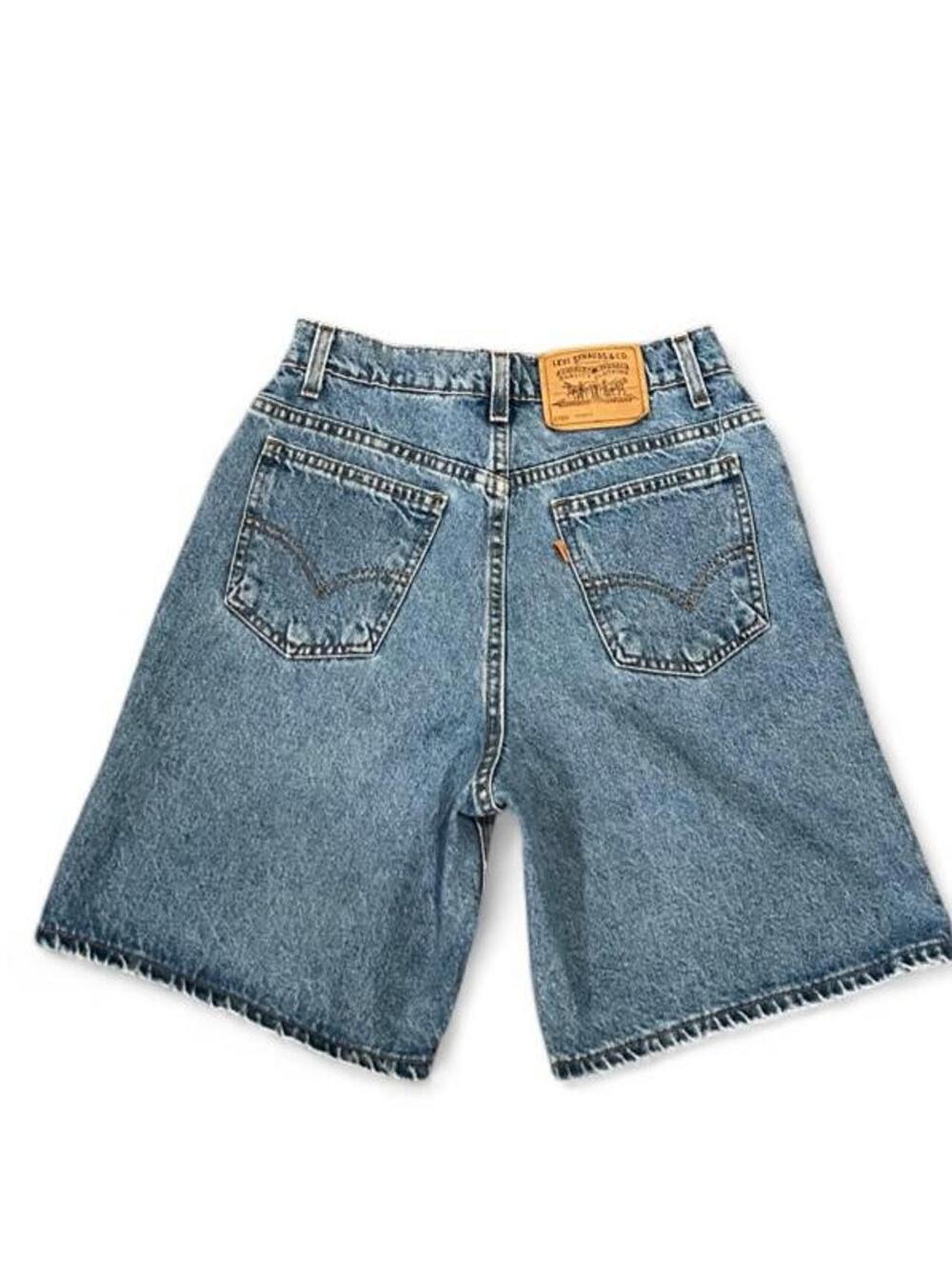 Vintage Levi’s 950 Orange Tab Relaxed Fit Denim Shorts Made in USA 90s